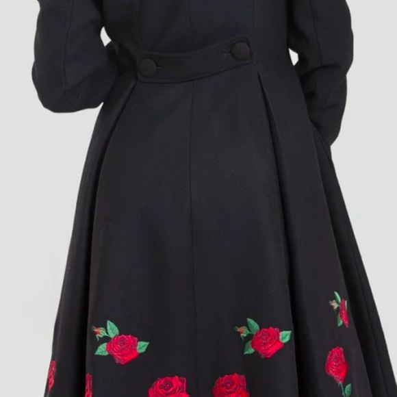 BNWT HELL BUNNY ROSA ROSSA COAT *GORGEOUS* - Picture 3 of 8